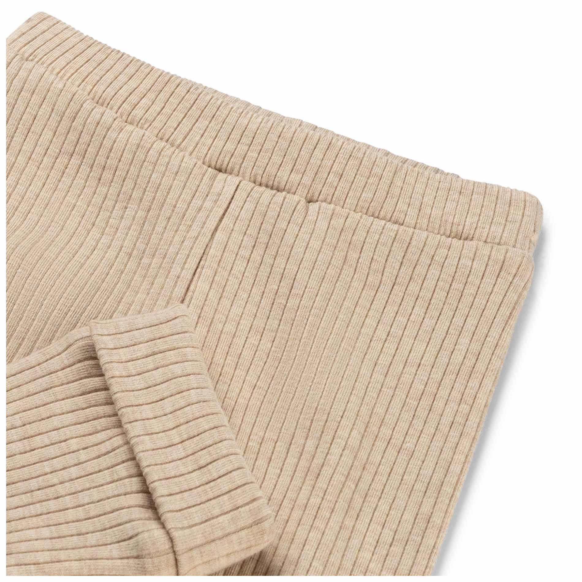 Prénatal newborn broek rib  effen beige