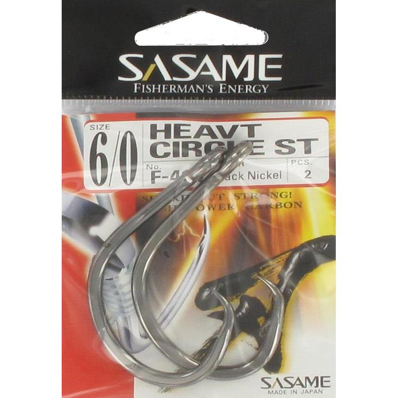 Hamecon Sasame Heavy Circle Black Nickel Hook