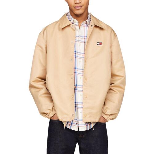 Tommy Jeans - TJM SOLID COACH JACKET Beige