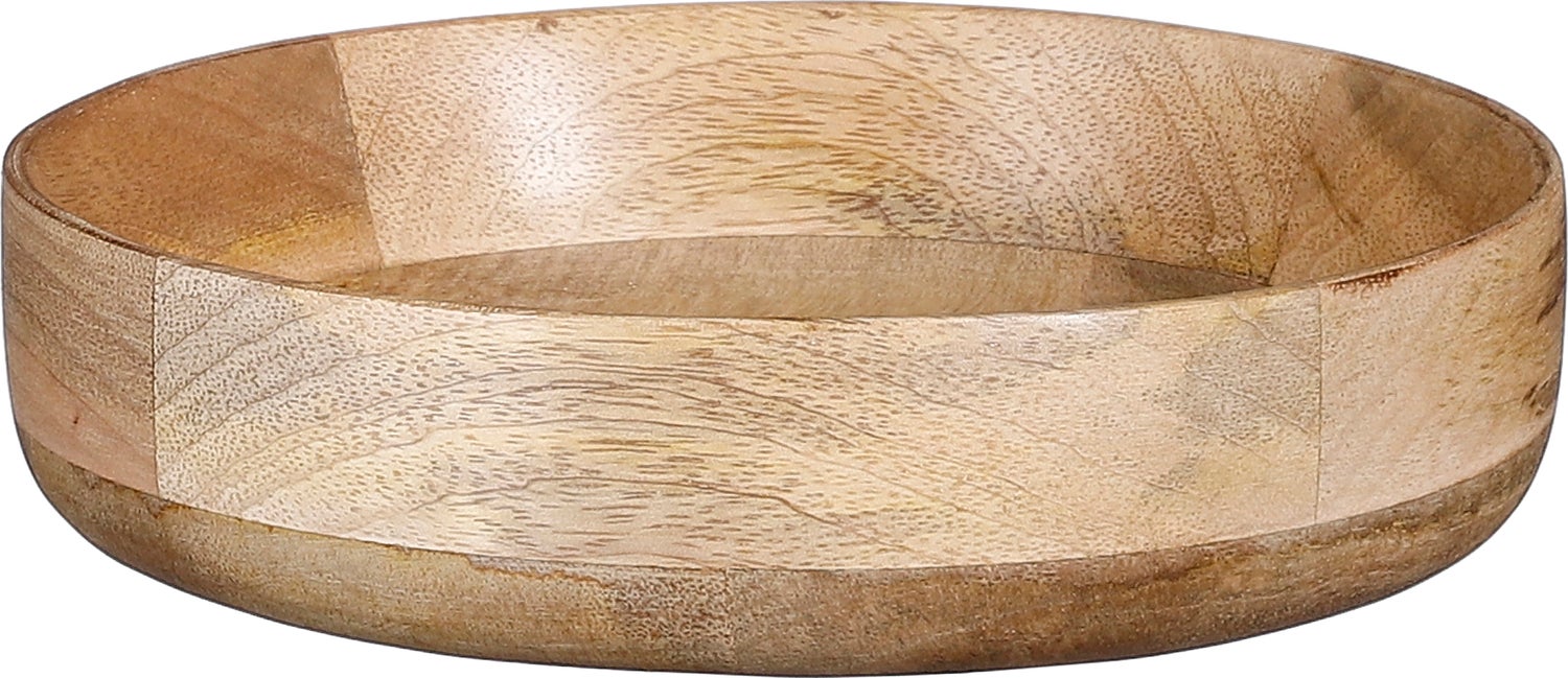 Mica Decorations serveerschaal Tomar bruin D 20 H 4,5 cm