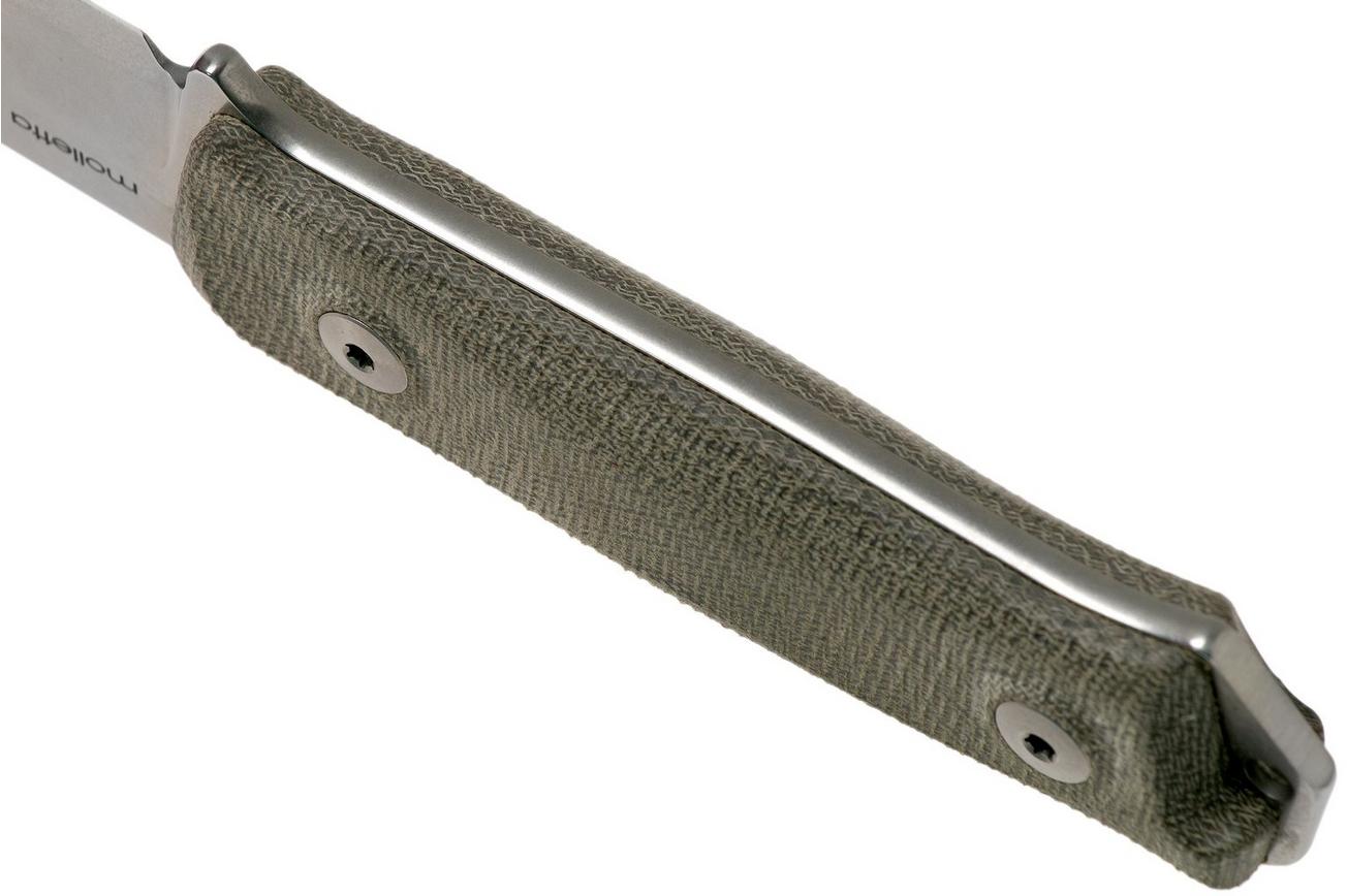 LionSteel B41 Green Canvas Micarta G10 B41-CVG bushcraftmes