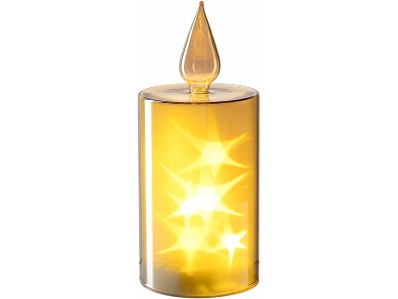 Leonardo Dekolicht Capanna Magico 9 cm x 24 cm, Gold LED-Kerze