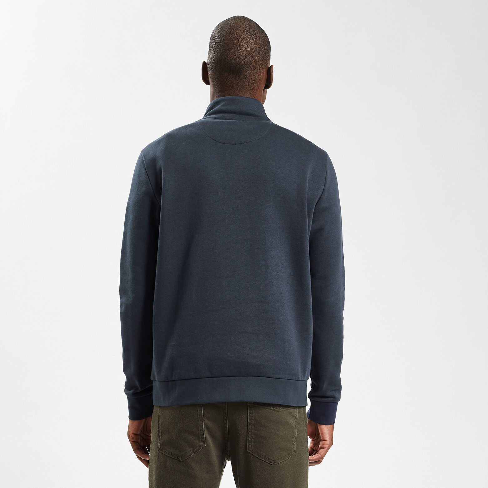 Sweat col montant Bleu foncé