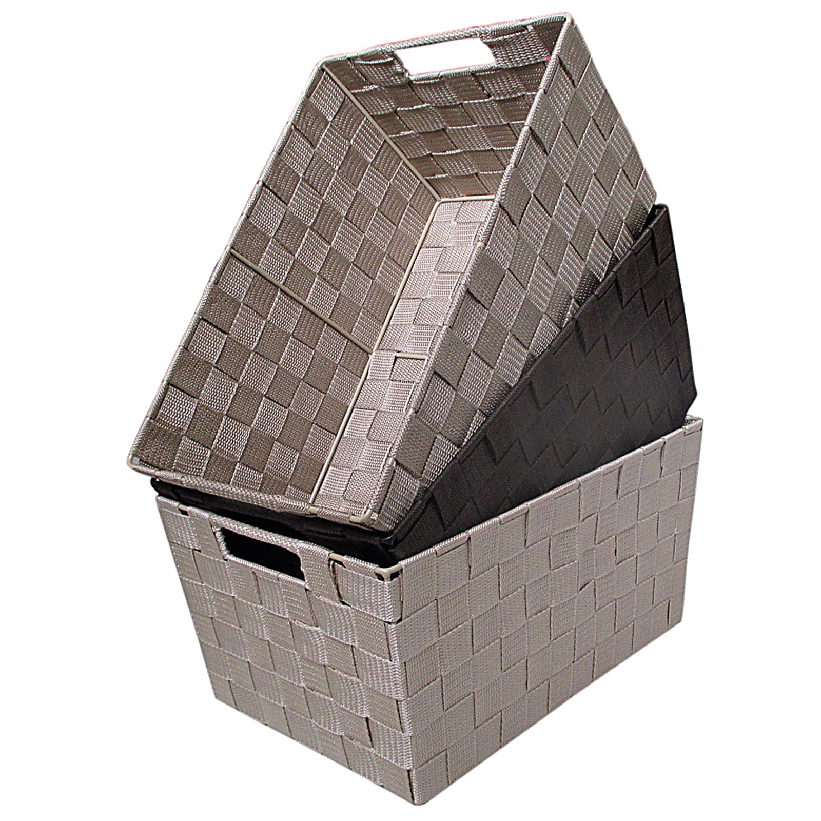 Aufbewahrungskorb - 3-fach sortiert - 28x20 cm