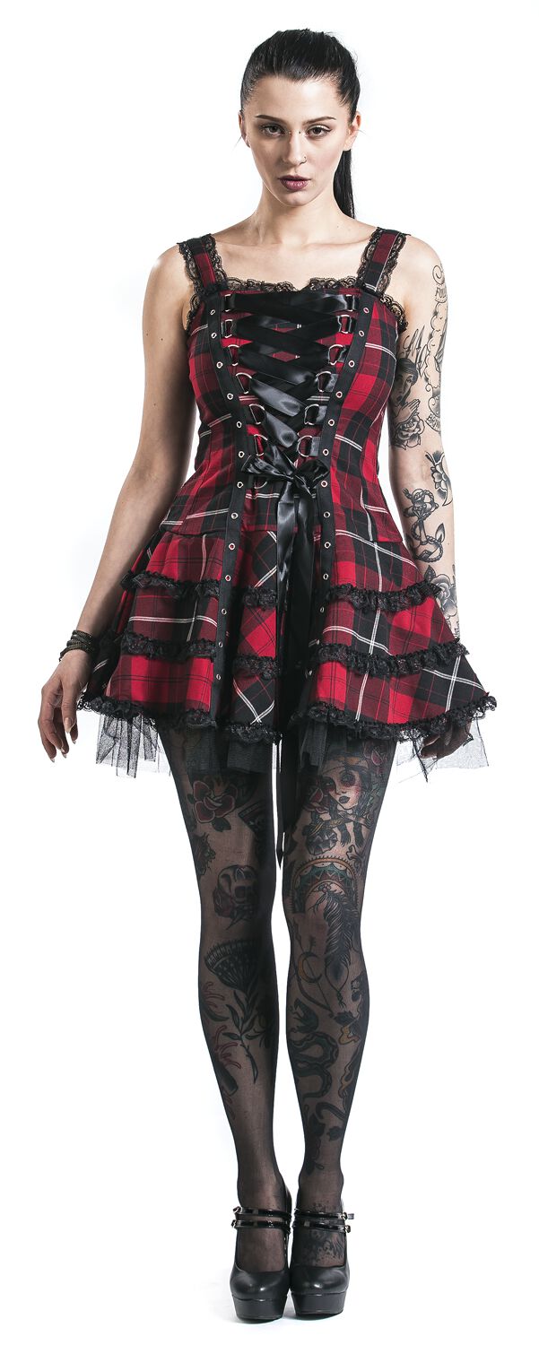 Robe Harley Tartan | Hell Bunny Robe courte