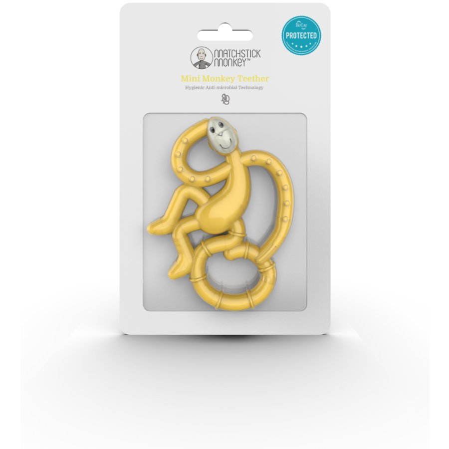 MATCHSTICK MONKEY™ Beißring Affe mini, gelb