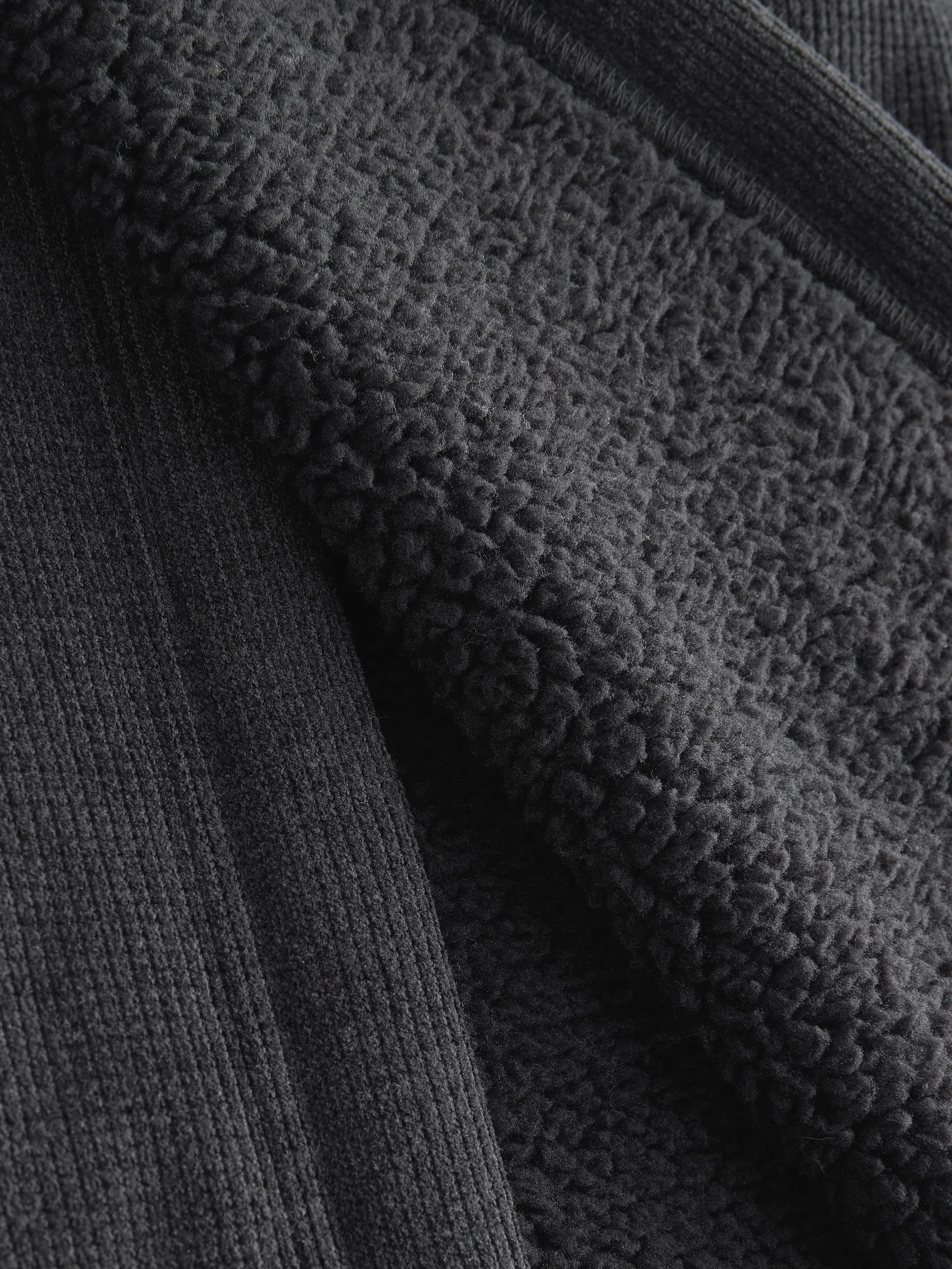 Zwart - Corded Textured Dressing Gown