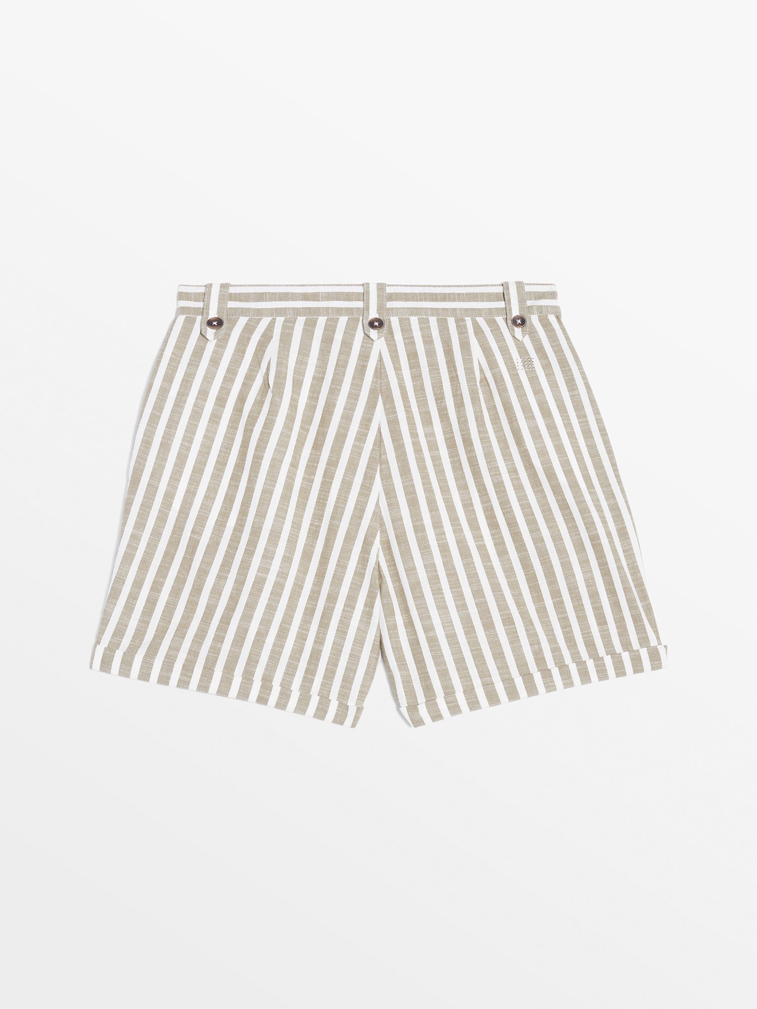 Short Femme A Rayures Vert