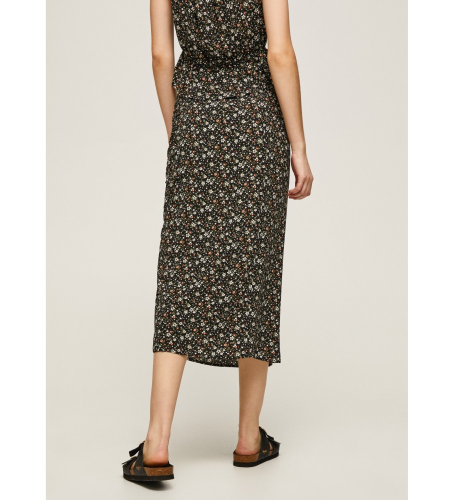 Saia preta Amber da Pepe Jeans