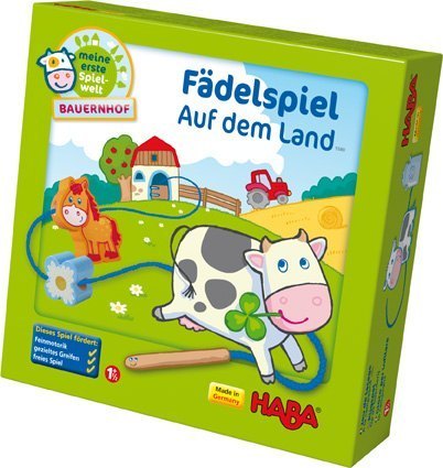 Fädelspiel Auf dem Land (Kinderspiel)