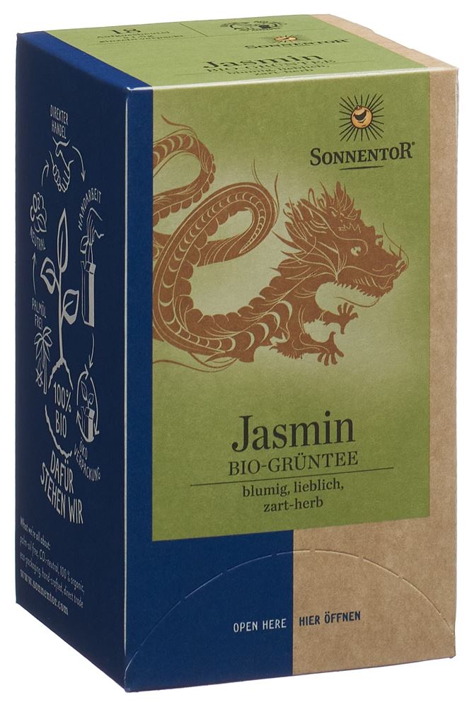 SONNENTOR Grüntee Jasmin<br>18 Stück, Beutel, BIO