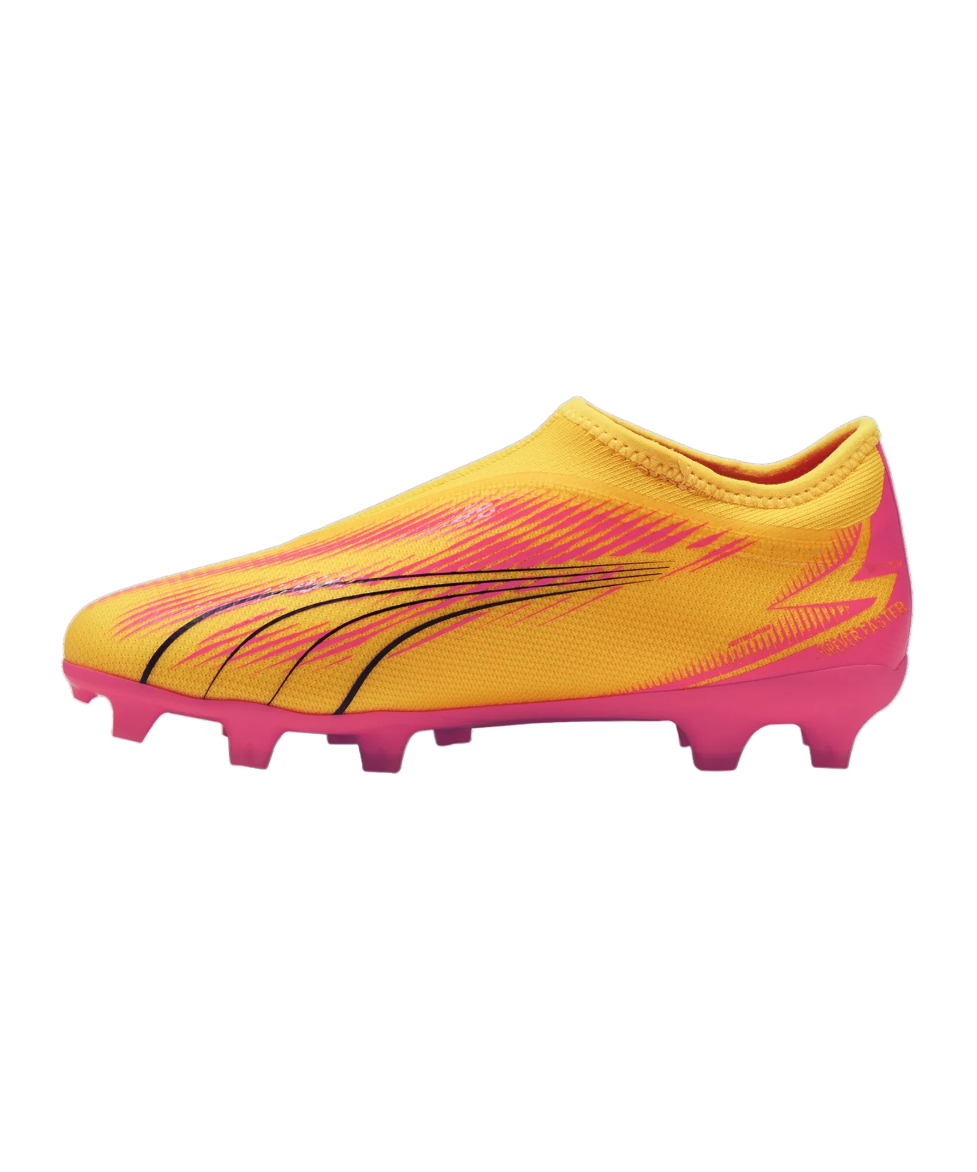 PUMA ULTRA Match LL FG/AG Jr Kids The Forever Faster Orange Schwarz F03
