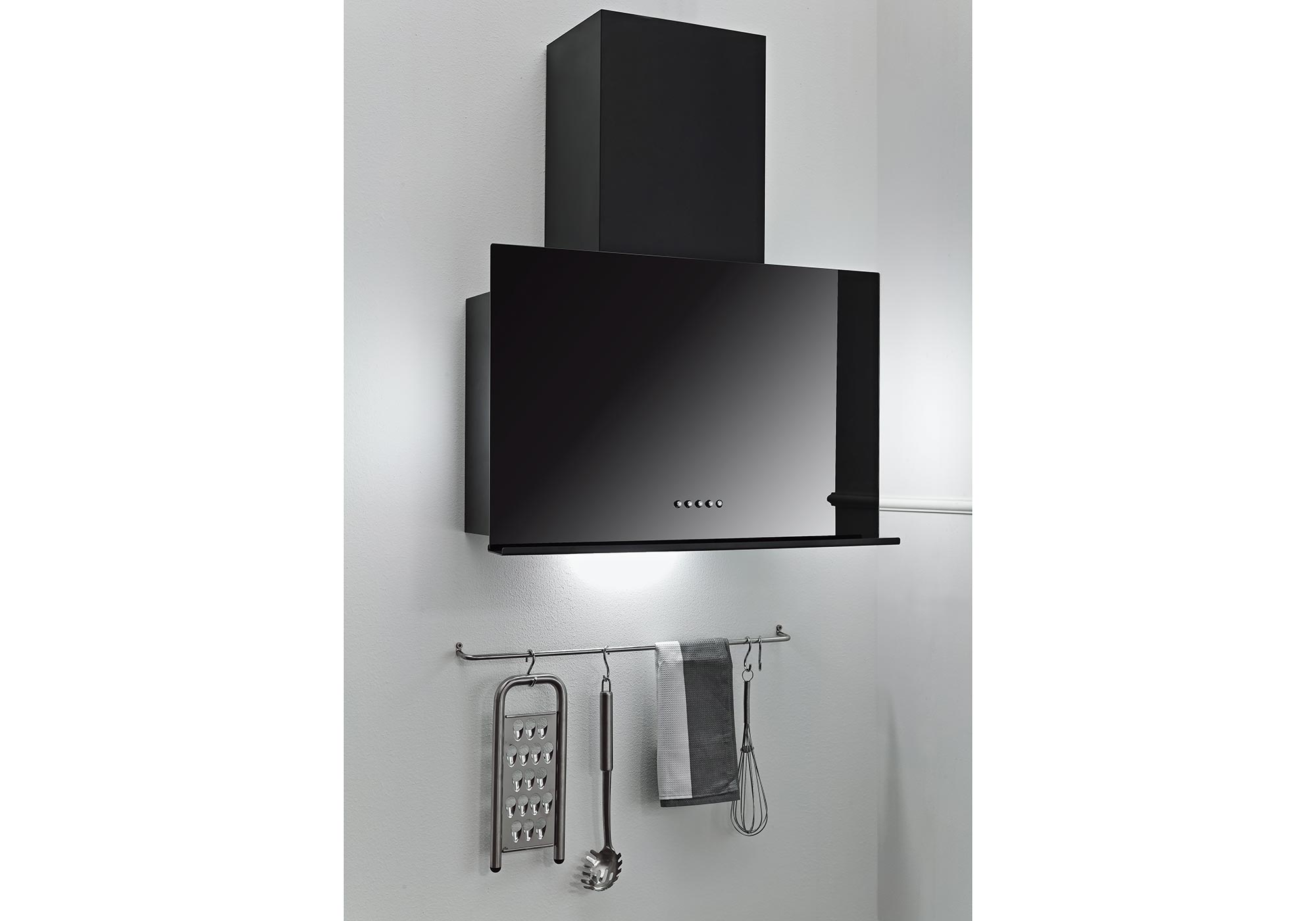INTERPLAN Vertikalesse FLAT BLACK 60 - schwarz Glas - D