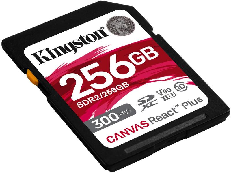 Kingston SDXC-Karte Canvas React Plus 256 GB Professionelle SDXC-Speicherkarte mit 256 GB