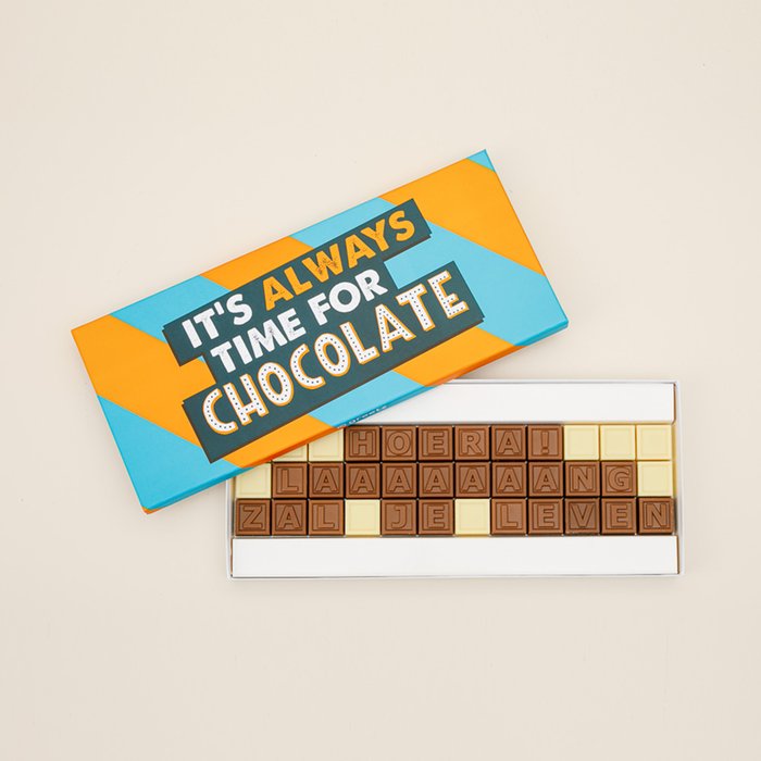 Chocolade telegram | Hoera lang zal je leven | 345g