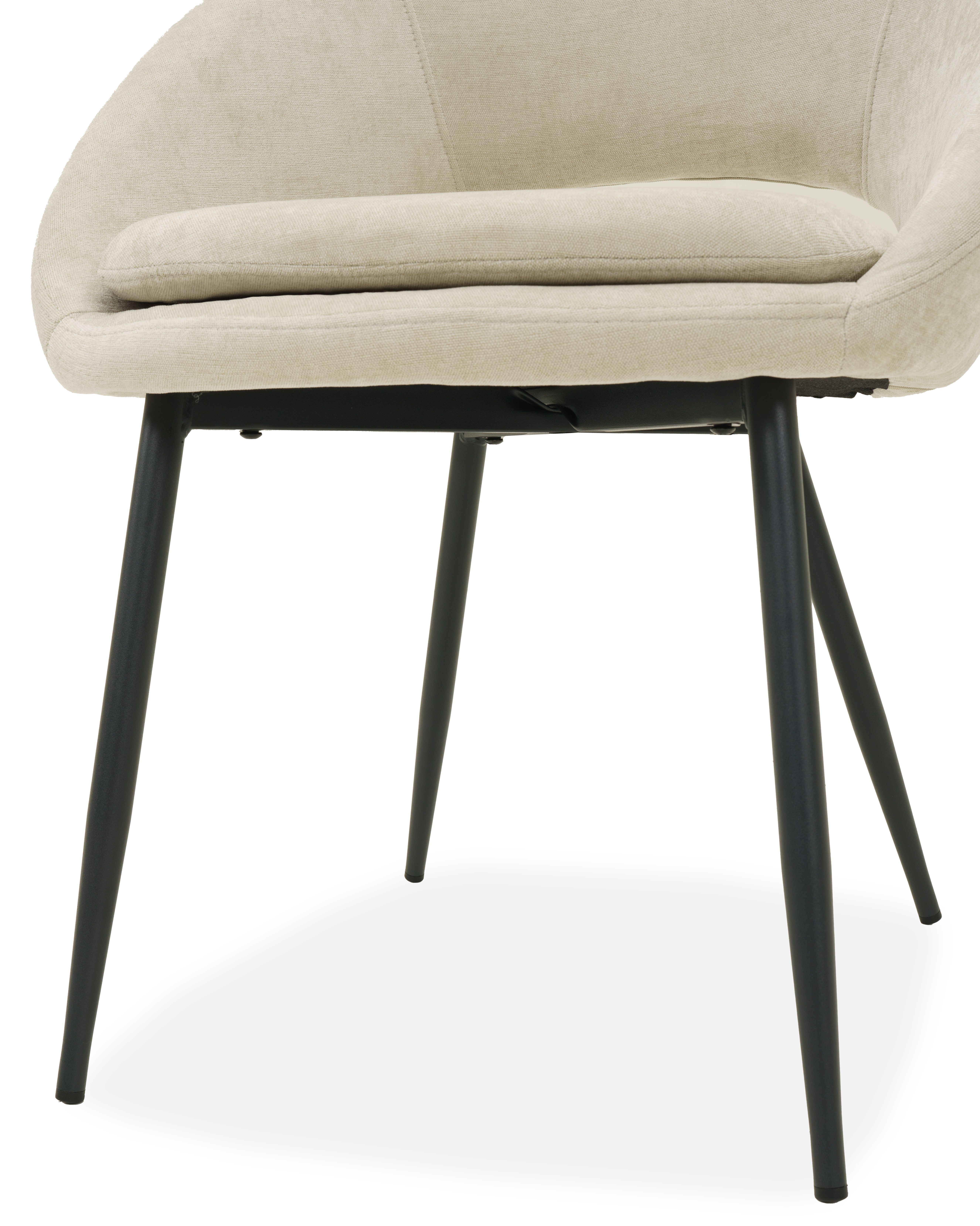 Eetkamerstoel Maloy 24 Naturel Saga B62 x D55 x H80 cm