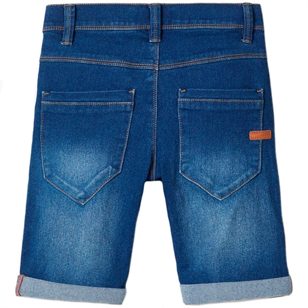Medium Blue Denim Sofus Noos Shorts - Name it