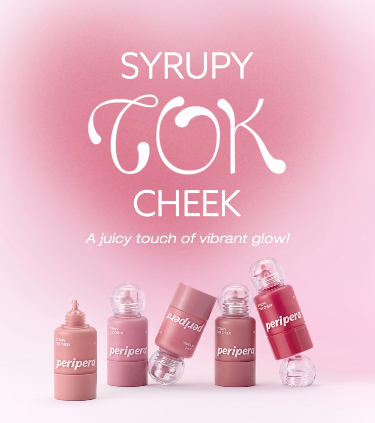 Peripera - Blush Líquido Syrupy Tok Cheek - 001: Light Peach