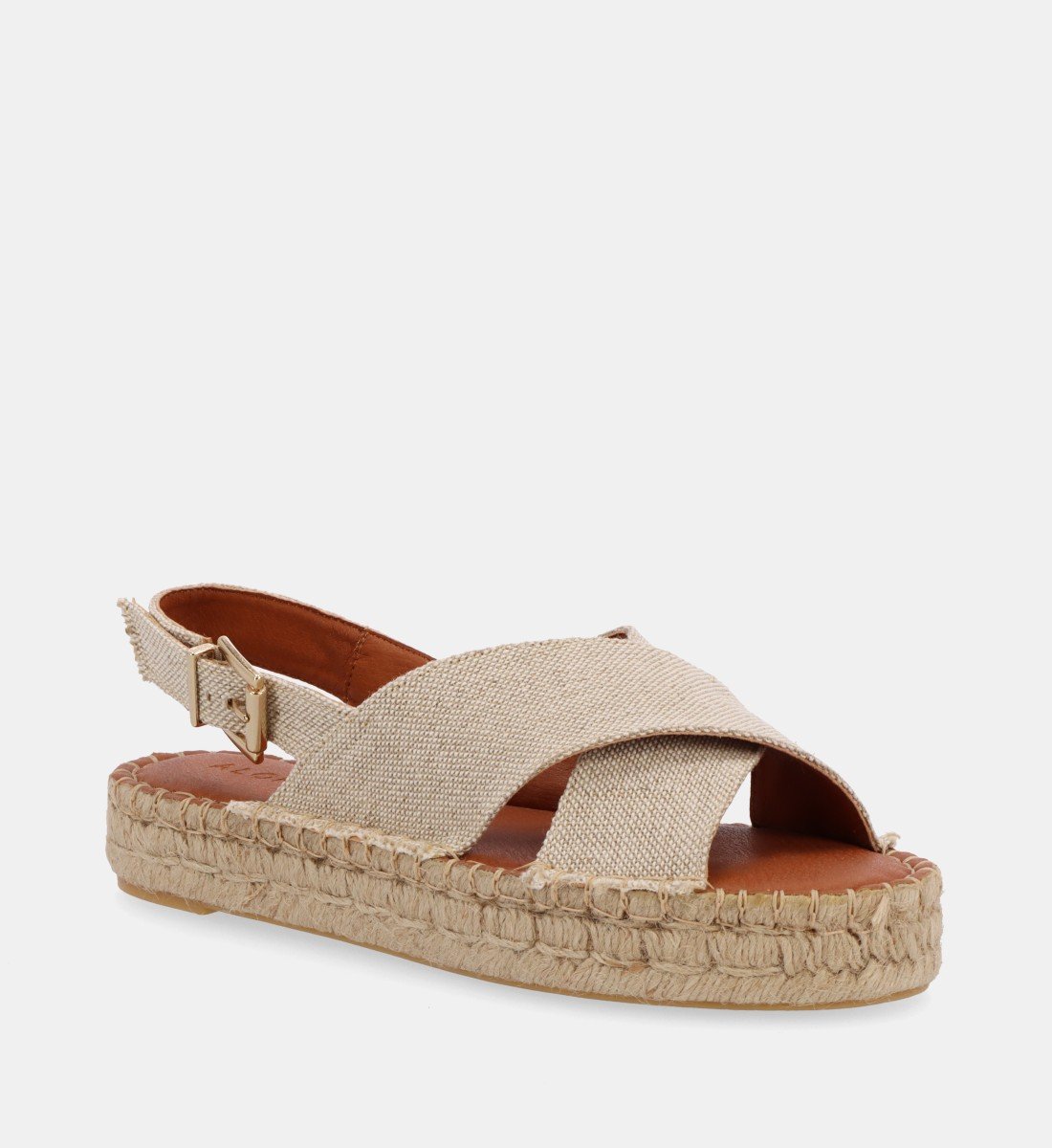 CROSSED - Espadrilles en lin | Beige