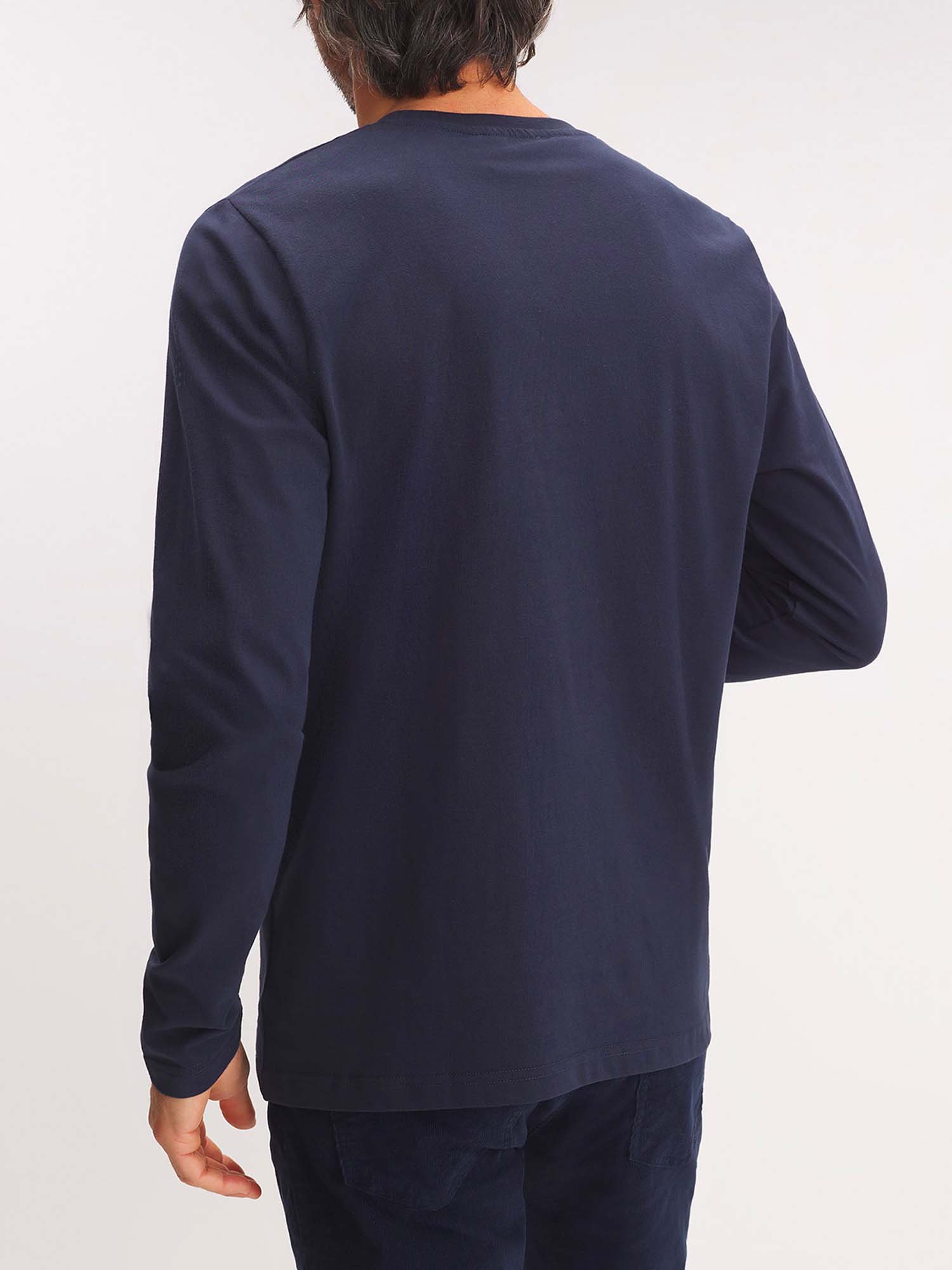 Tee Shirt Homme Manches Longues Marine