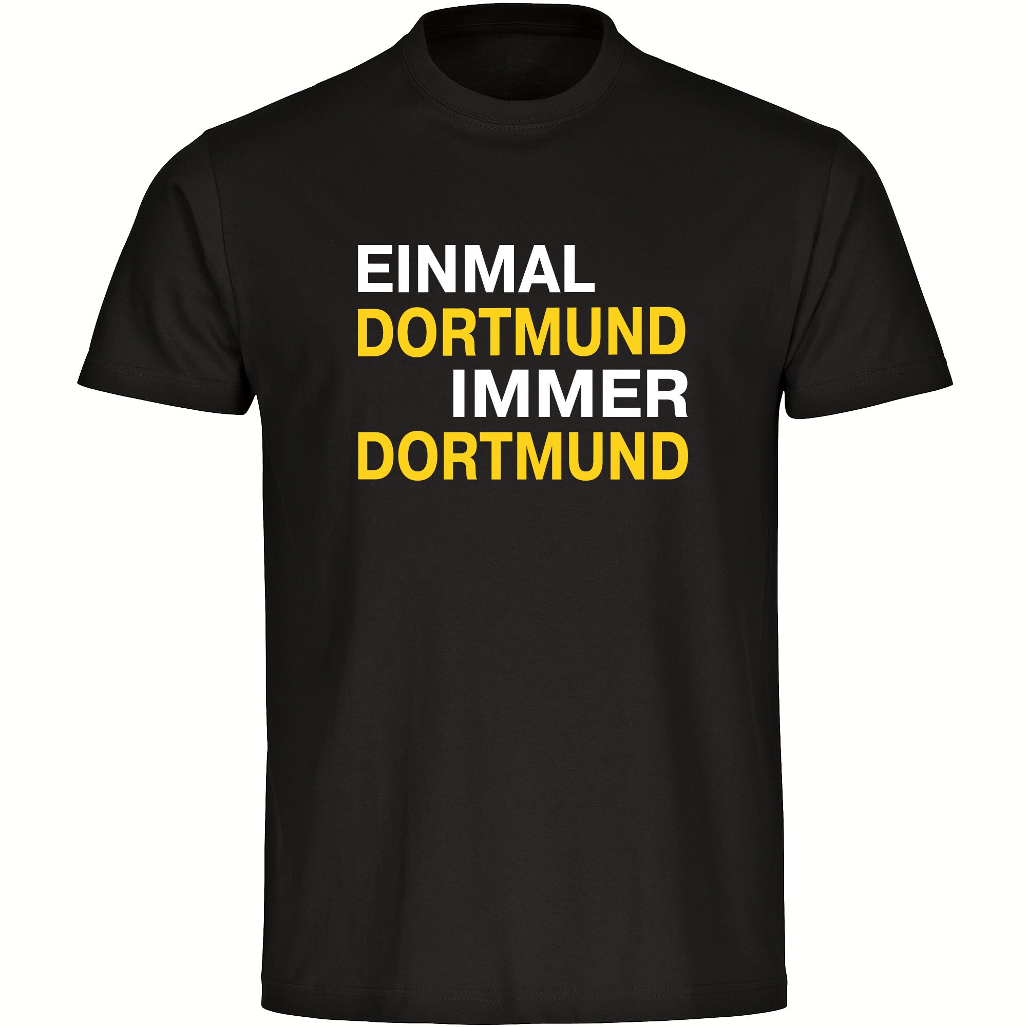 multifanshop® Kinder T-Shirt - Dortmund - Einmal Immer - Druck gelb
