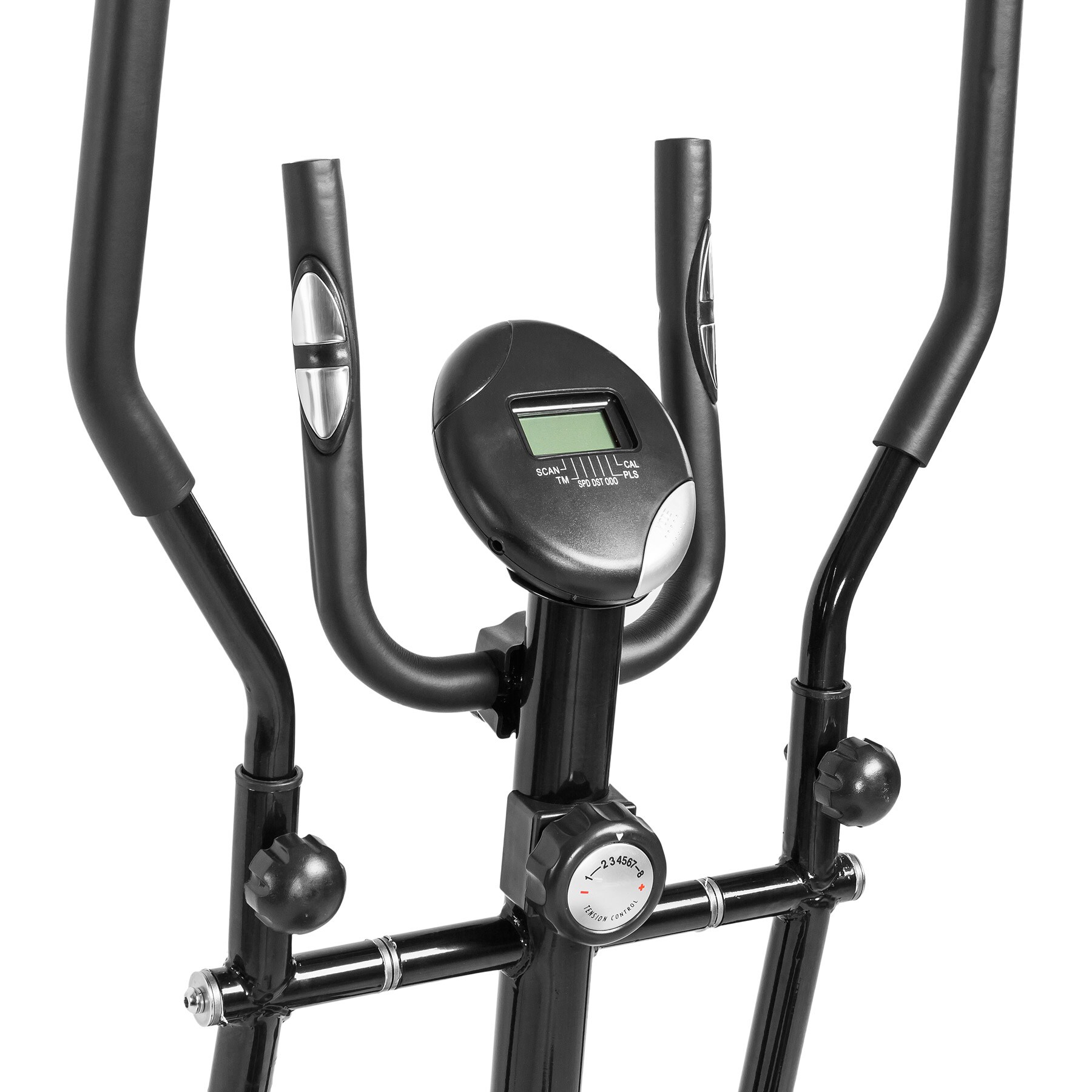 tectake® Crosstrainer, 8 Schwierigkeitsstufen, gepolsterte Griffe, inklusive Trainingscomputer