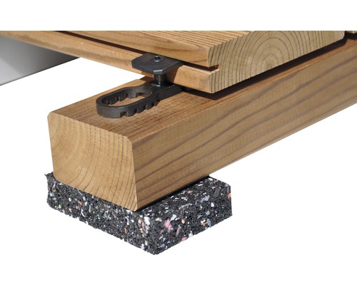 Konsta Terraflex afstandhouders 9 mm voor houten onderconstructies met RVS schroef A4 5x50 mm 1 verpakking = 30 stuks
