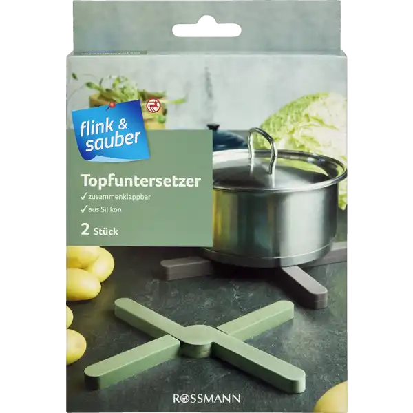 Topfuntersetzer faltbar aus Silikon
