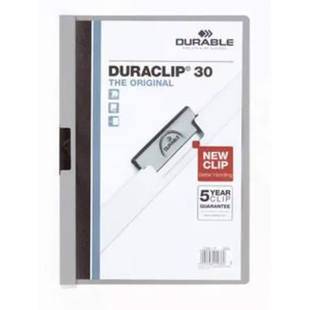 Durable 220010 Klemm-Mappe DURACLIP® 30, grau