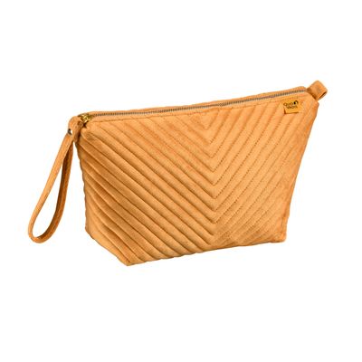 Trousse pochette Colette - 1 compartiment - jaune moutarde - Quo Vadis