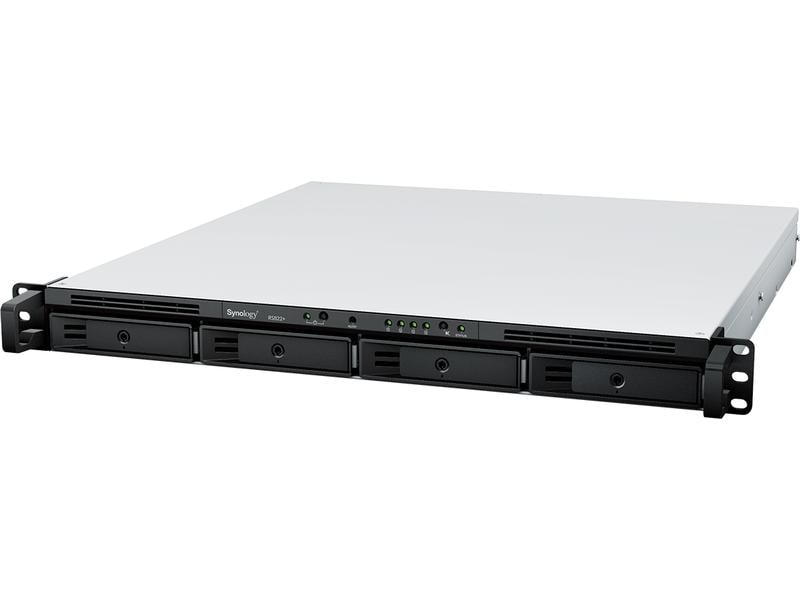 Synology NAS RackStation RS822  4-bay 1U Rackmount-NAS für leistungsstarkes Datenmanagement