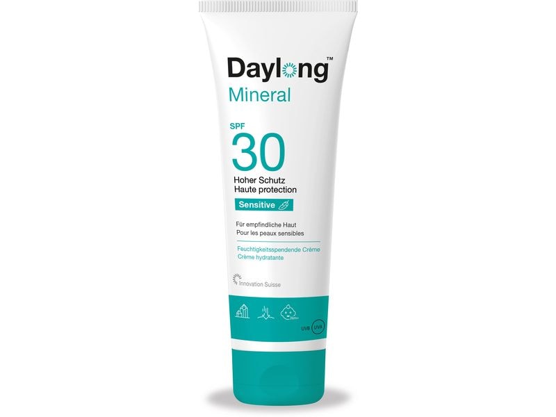 DAYLONG Sensitive Sonnencreme Mineral SPF 30 90 ml Angenehmer und leichter Sonnenschutz für empfindliche Haut