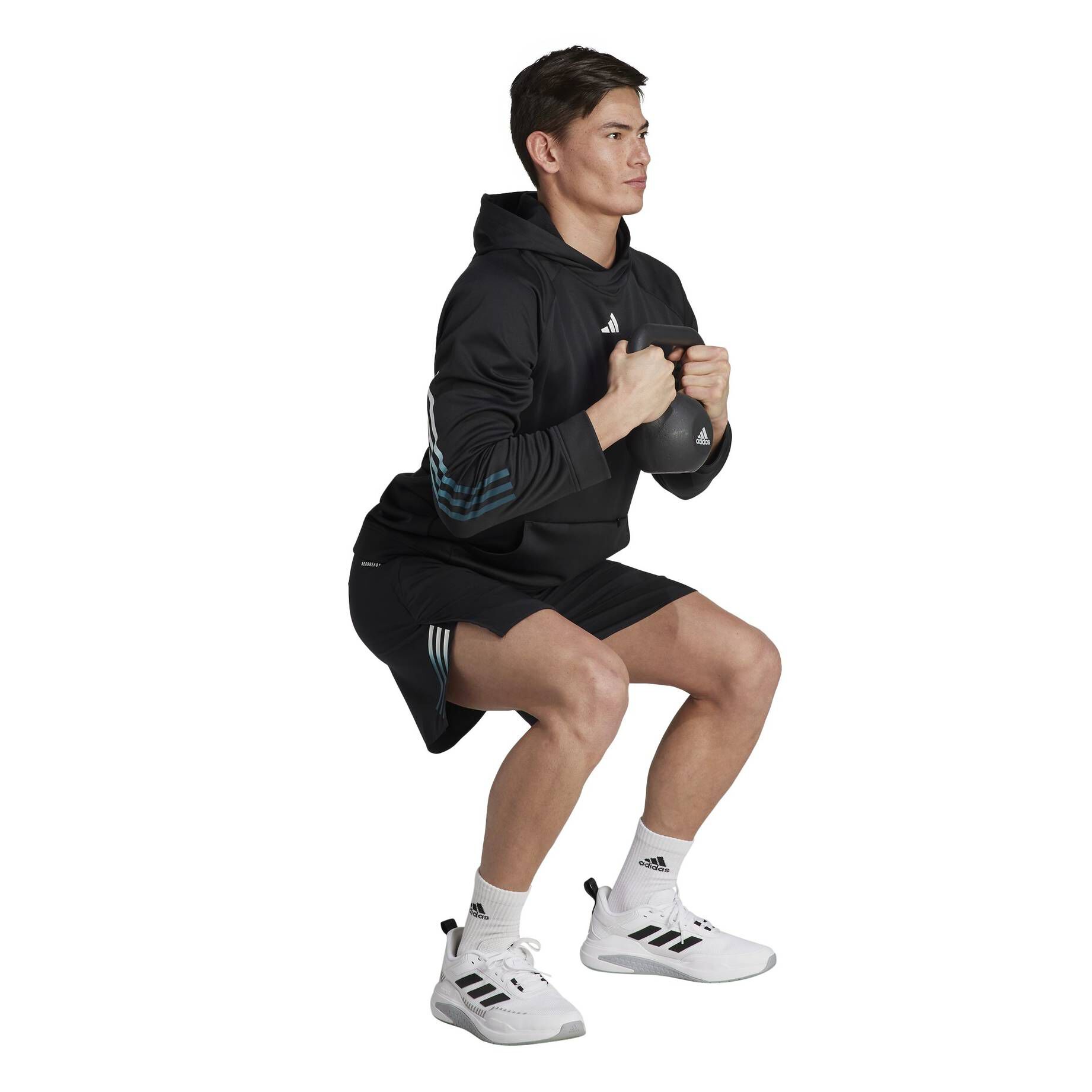 adidas Performance| Herren Hoodie TRAIN ICONS 3-STRIPES TRAINING HOODIE