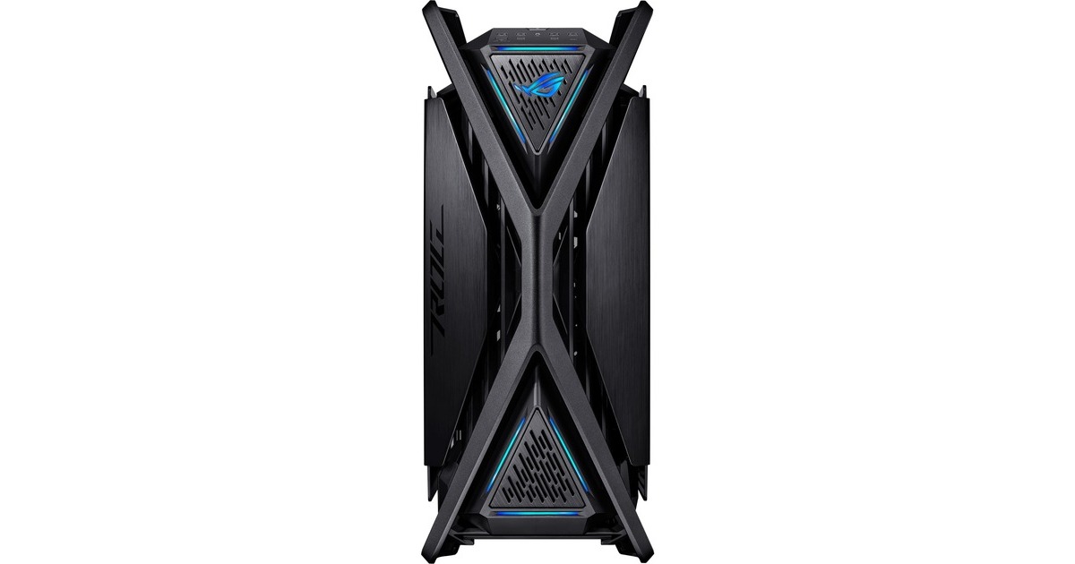 ASUSROG Hyperion GR701 BTF Edition big tower behuizing  (Zwart | 4x USB-A | 2x USB-C | RGB | Tempered Glass)