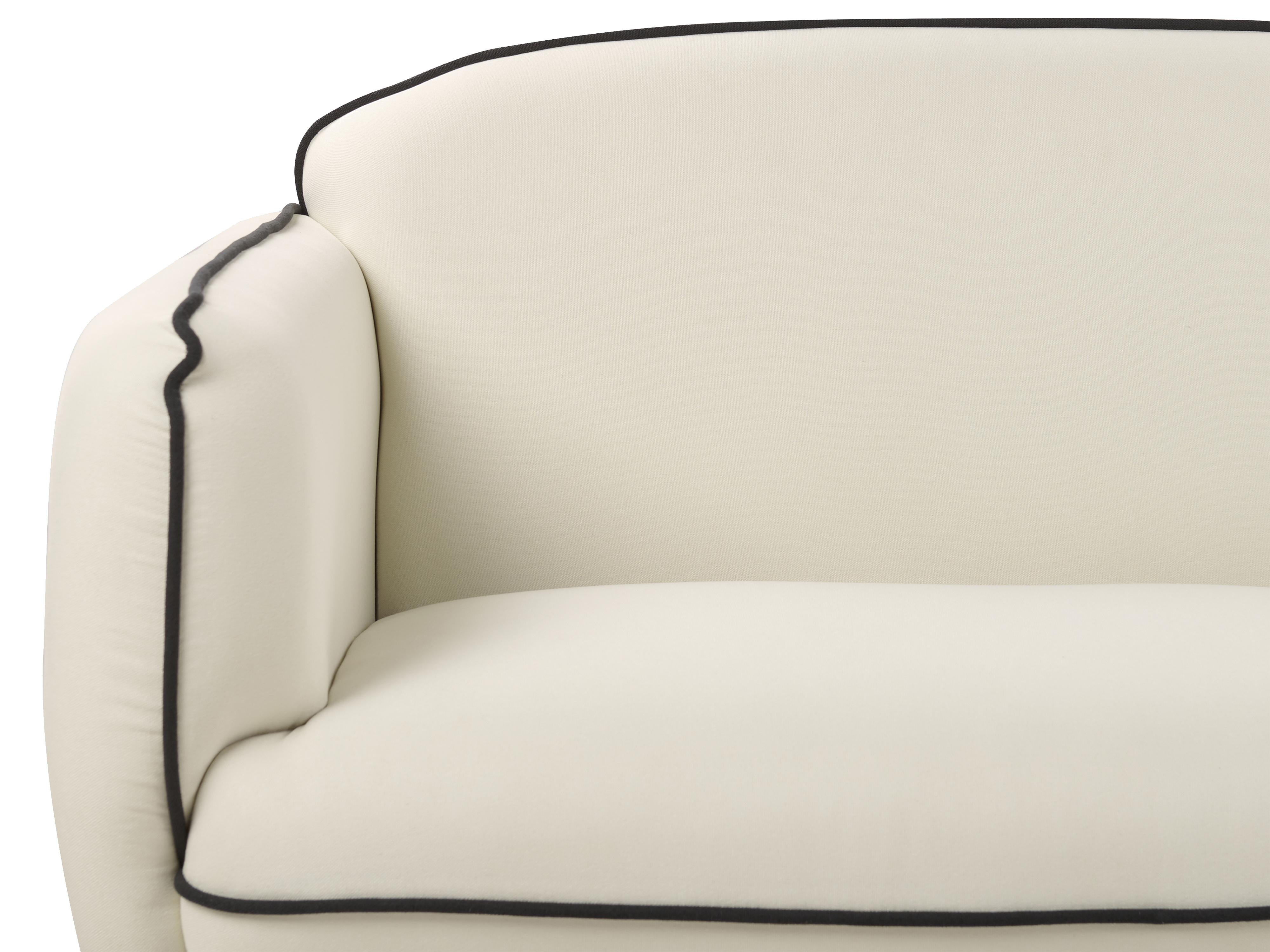 Bank 3-zits TONSBERG Stof Lichtbeige met ottomaan