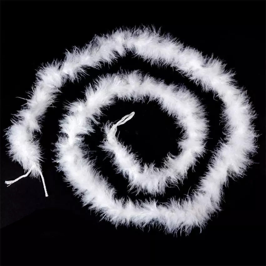 Guirlande Boa en plumes (160 cm) Maria Blanc