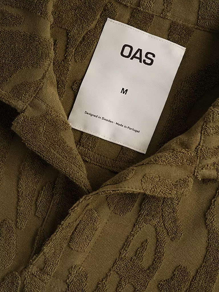 OAS Frottee Poloshirt olive