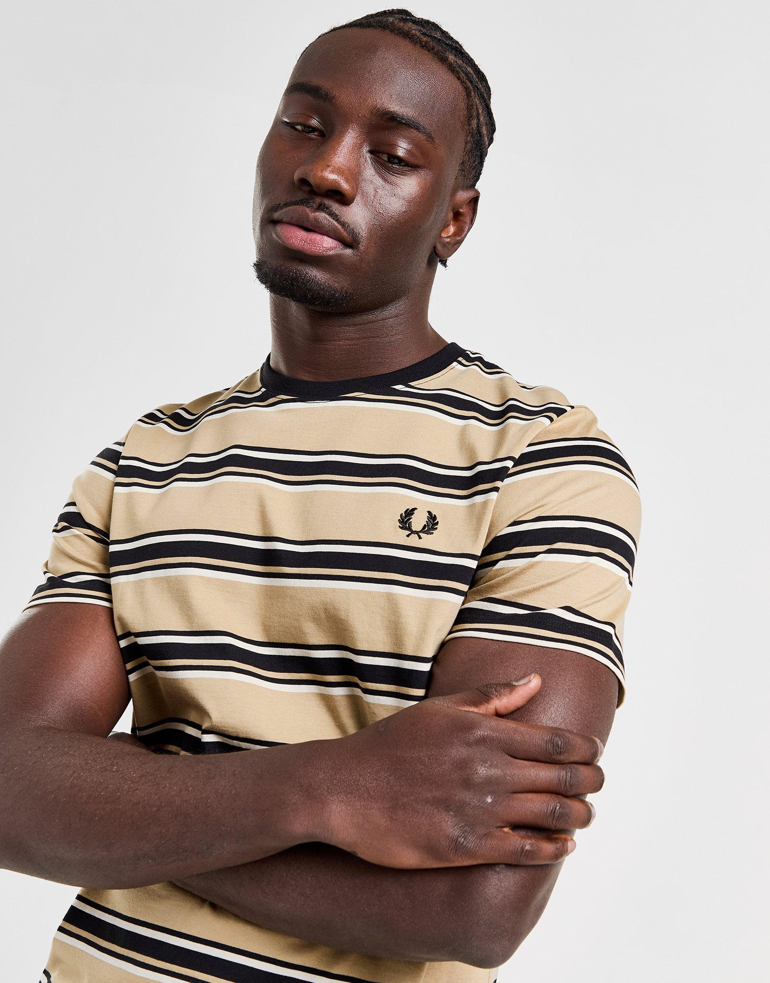 Fred Perry T-shirt Rayé Homme