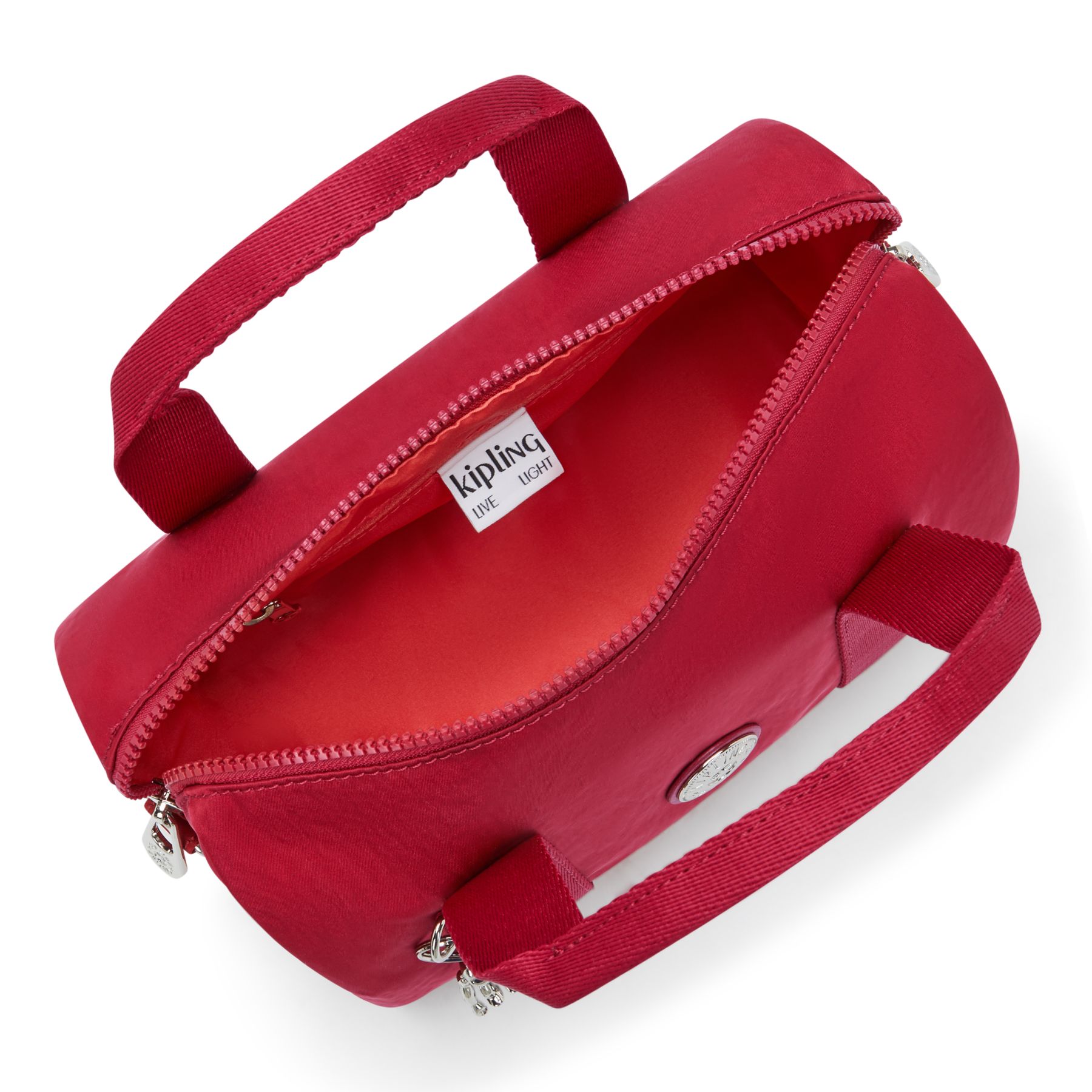 BINA M Sac à main de taille moyenne avec bandoulière ajustable amovible - Red Red Wine
