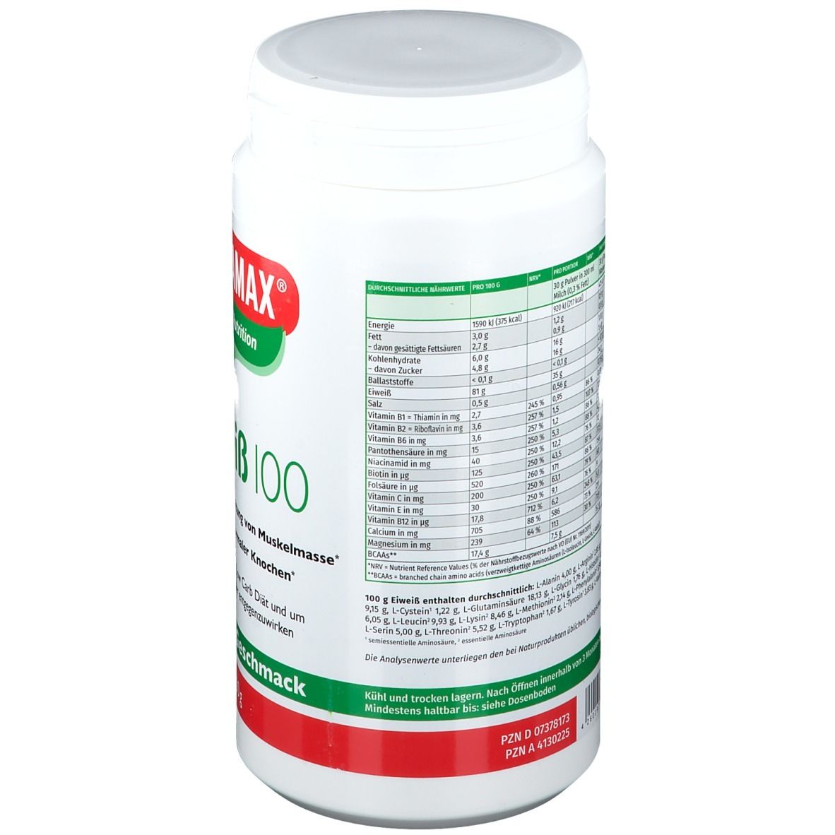MEGAMAX® Nutrition Eiweiß 100 Bananen-Geschmack