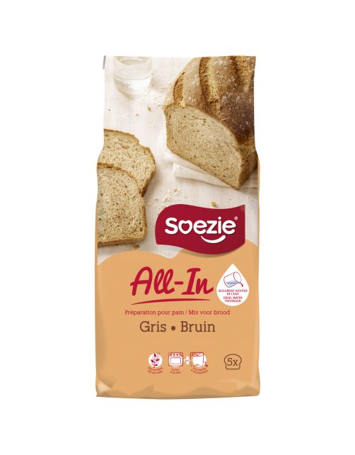 Soezie All-In Bruin Brood - Bakproducten - 2.5 kg