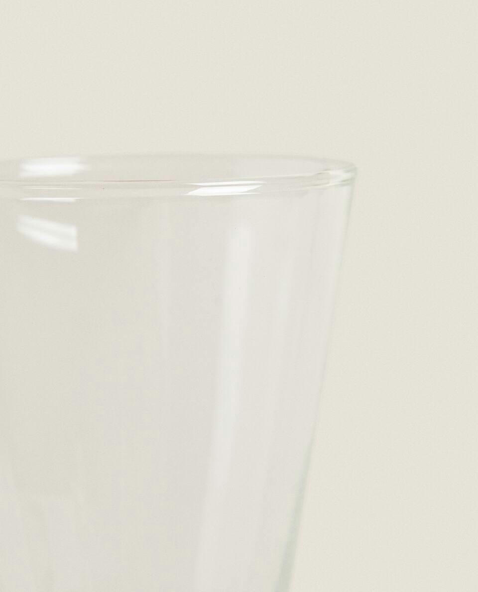 Copo de borosilicato com haste colorida