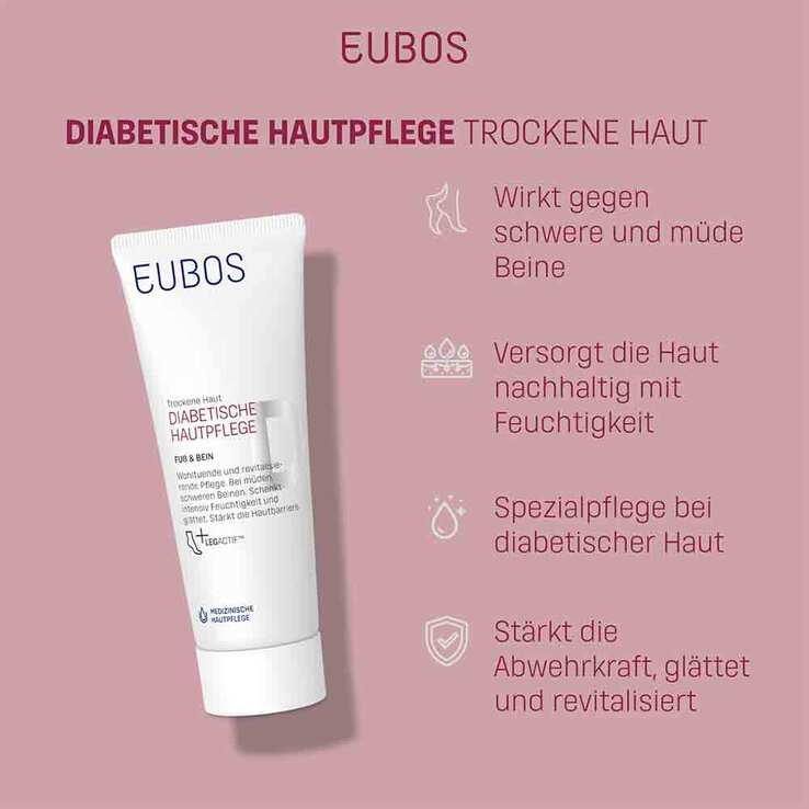 Eubos Diabetes Fuß Bein Creme, 100 ml