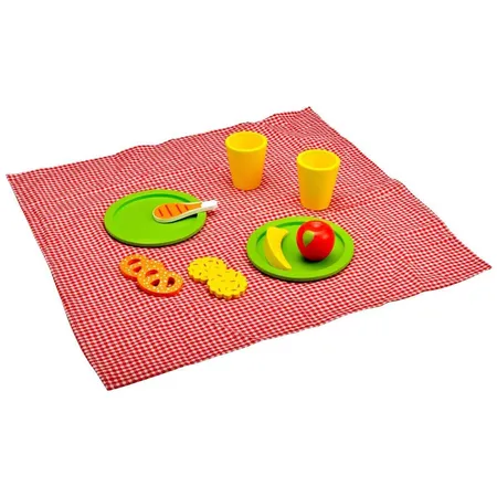 Idena Kleine Küchenmeister Picknick-Set inklusive Picknickdecke, 12-teilig
