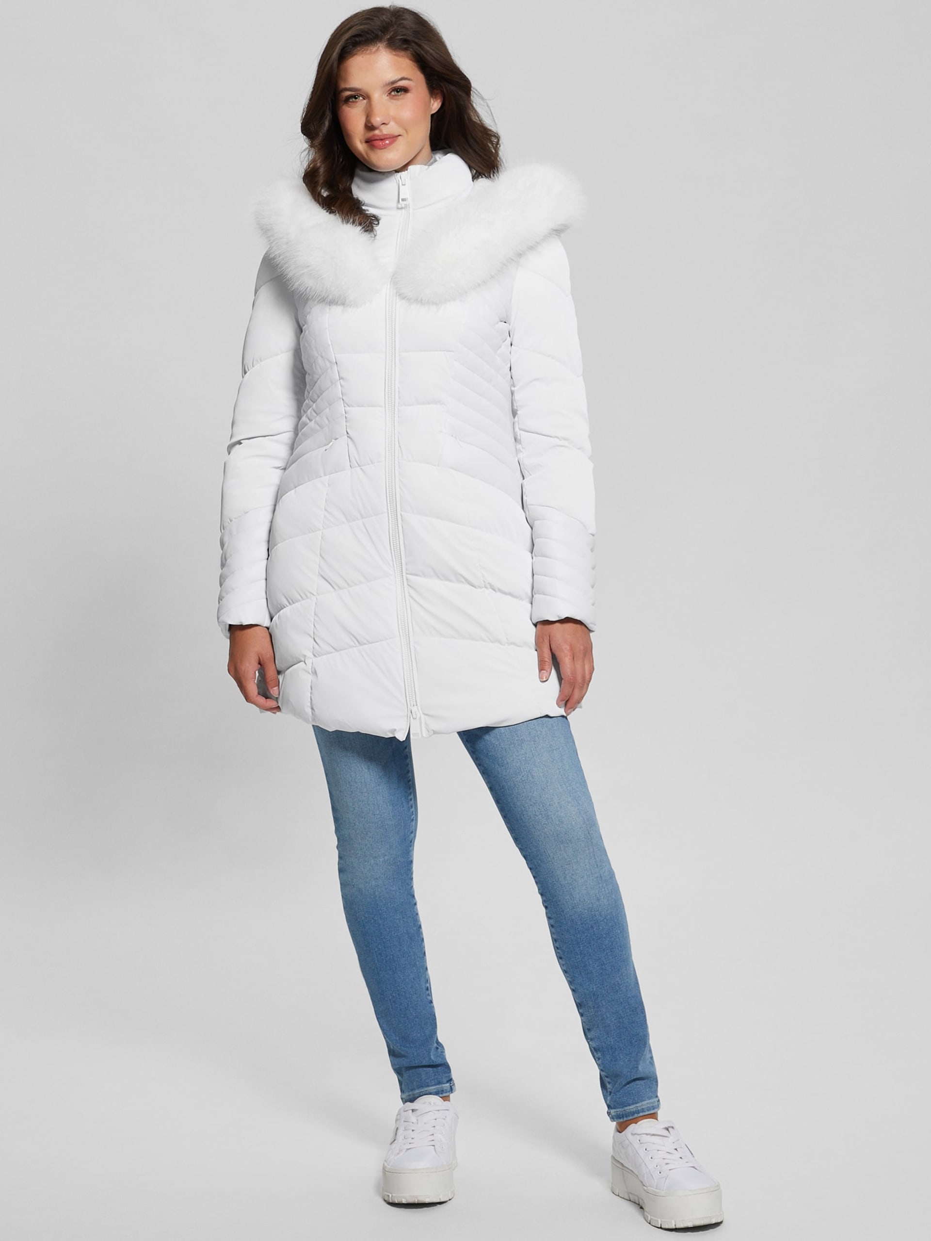 Casaco puffer com capuz Oxana