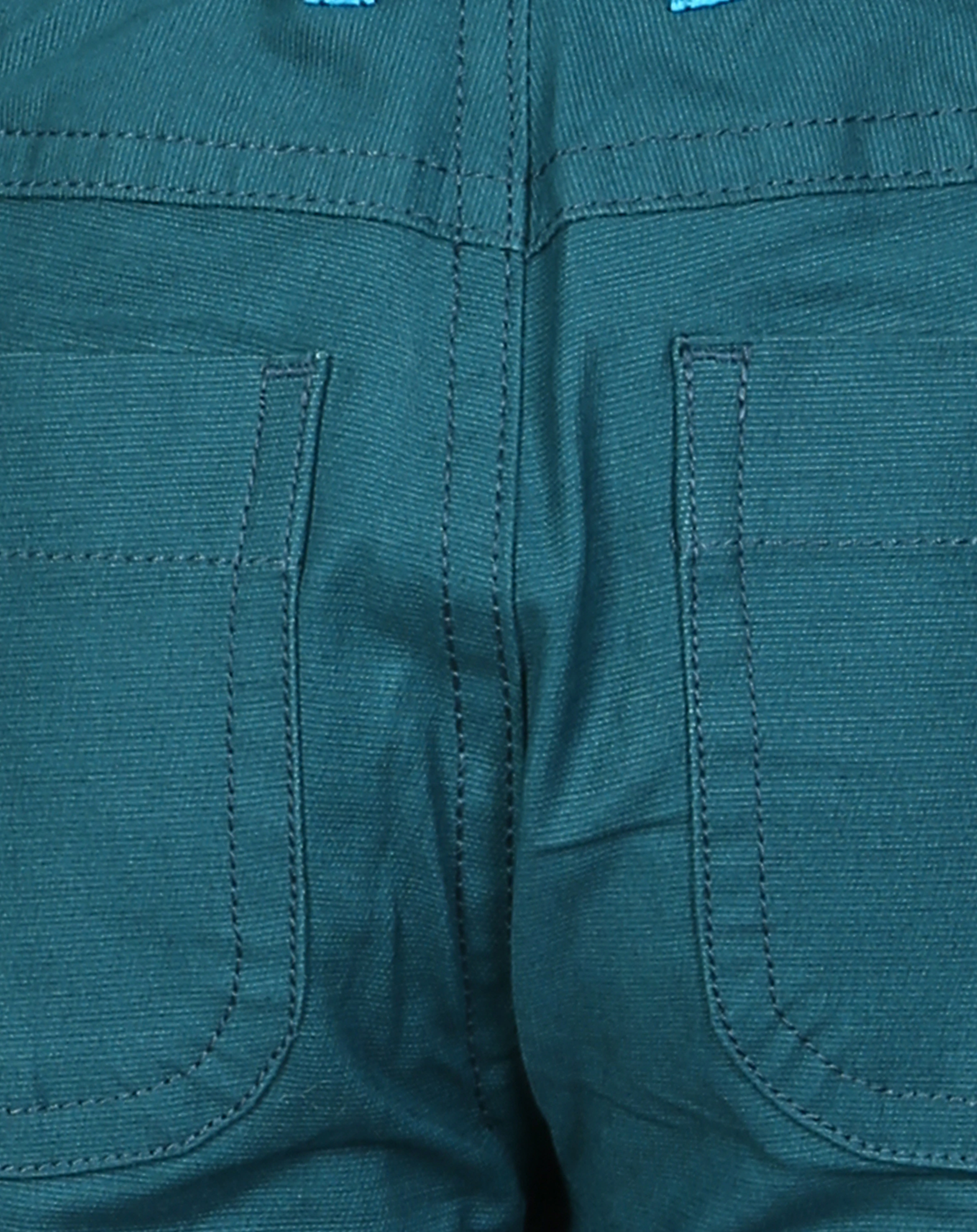 Outdoorhose KUUSI CANVAS mit Knieverstärkung in deep teal
