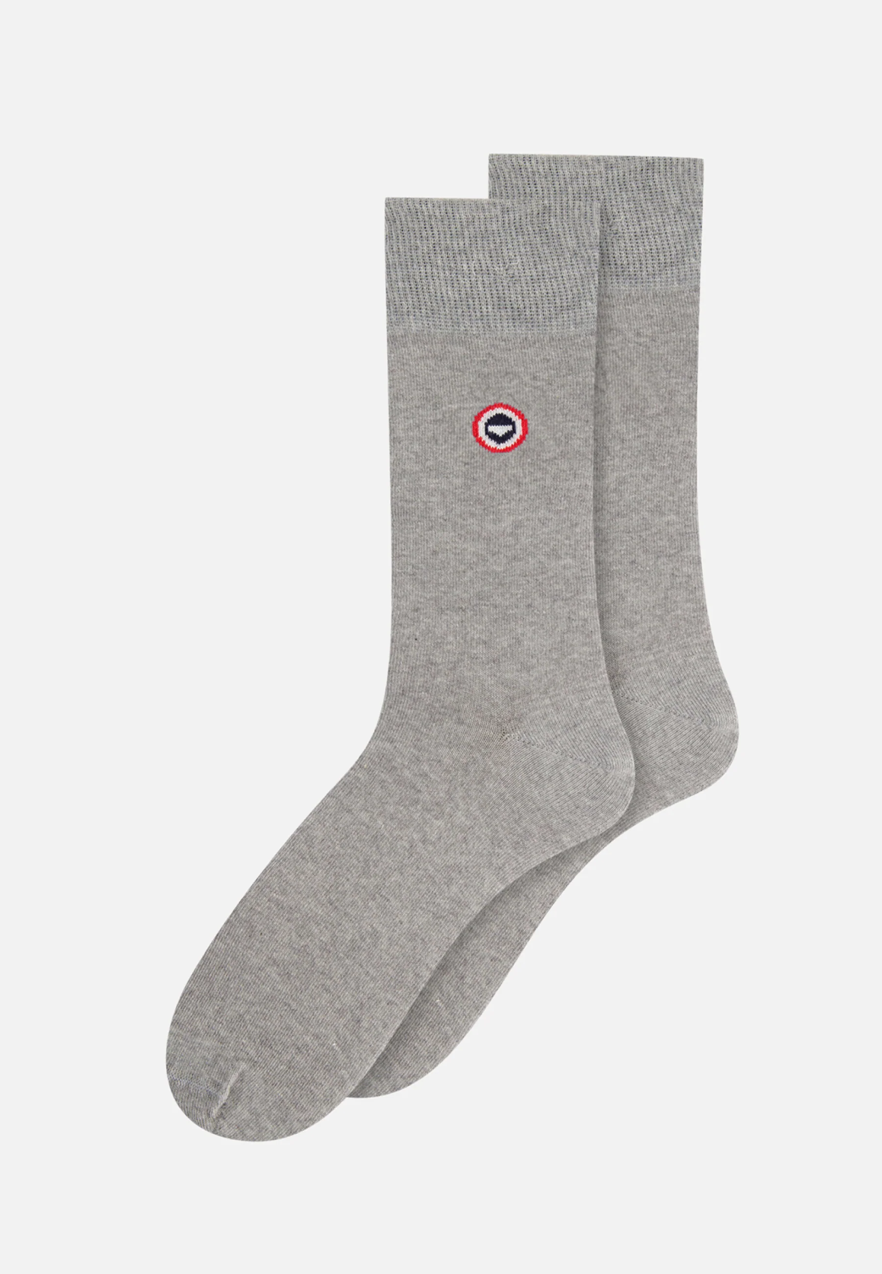 Chaussettes mi-hautes en coton-Lucas Gris Chiné
