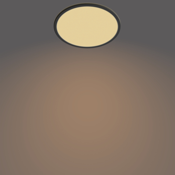 Philips badkamerlamp Superslim sceneswitch 1x18W zwart 2700K