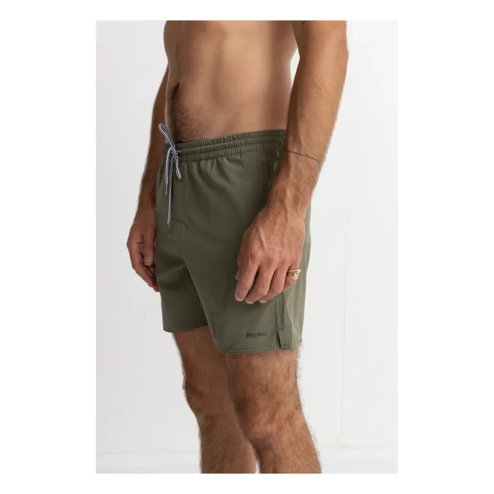 Rhythm Short de Bain Classic Fibres Recyclées | Vert olive