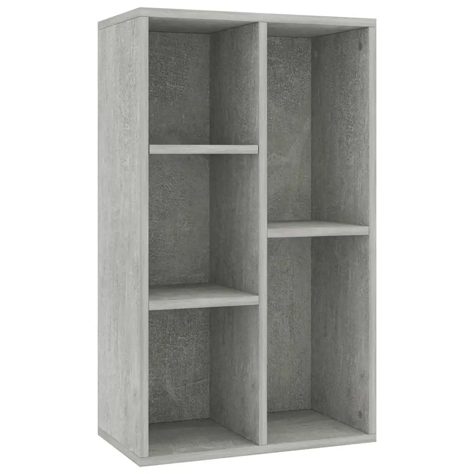 vidaXL - Boekenkast - Grijs - Bewerkt hout